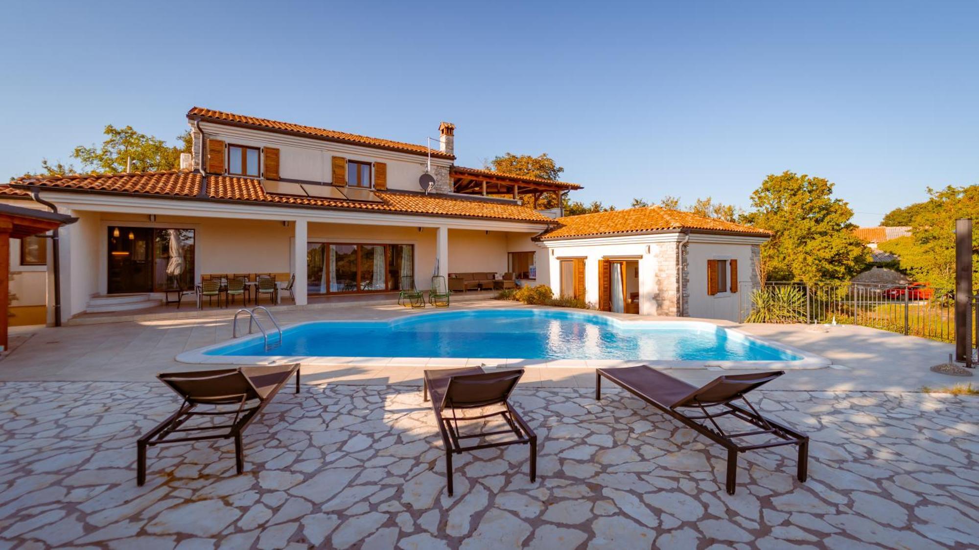 Villa Arton Heated Swimming-Pool Žminj Exteriér fotografie