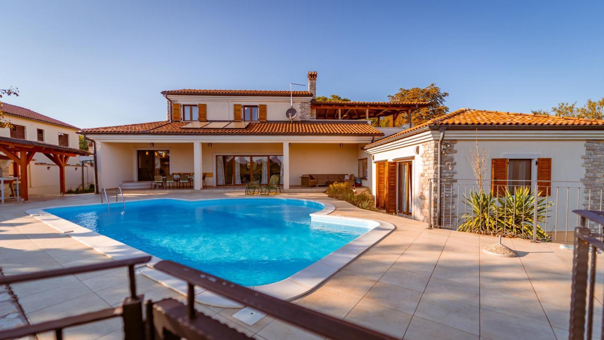 Villa Arton Heated Swimming-Pool Žminj Exteriér fotografie
